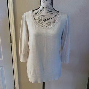 Loft cream color sweater